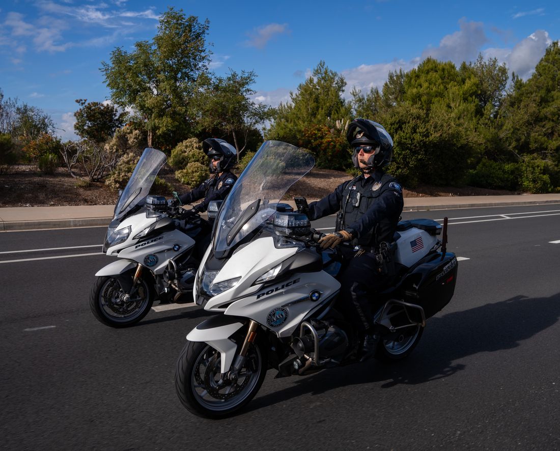 NBPD motor officers on patrol
